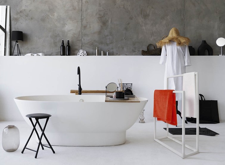 Wieszak Łazienkowy KAJA HOME KS-25 TOWEL II Biały