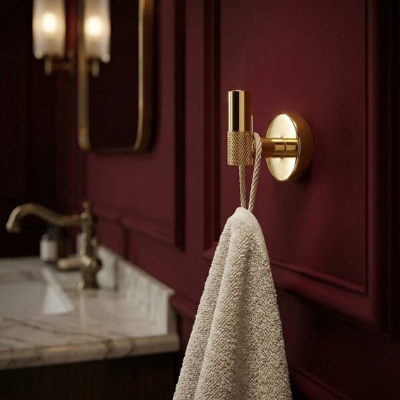 Wieszak Łazienkowy 6606 MODERN Złoty