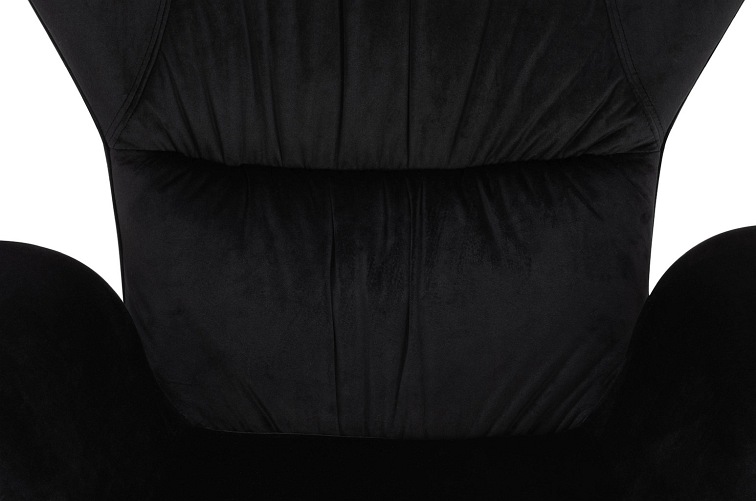 Fotel Shrimp Velvet 83x86x104 Czarny/Złoty