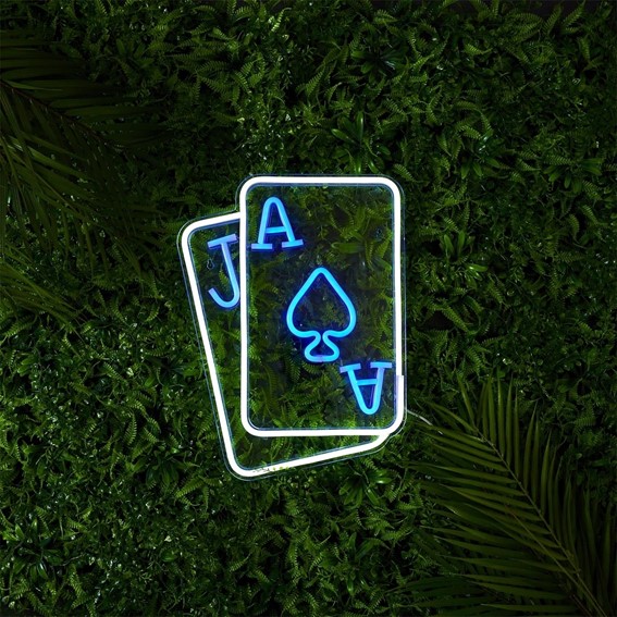 Lampa Karta Neon LED Biały