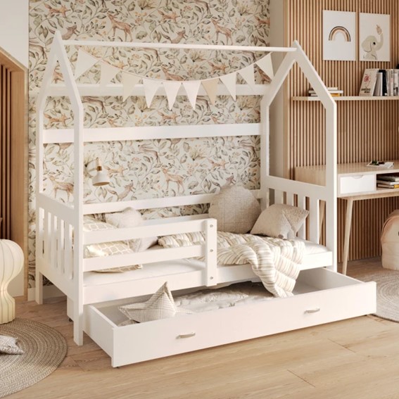 Łóżko Domek AVA 80x190 Biały