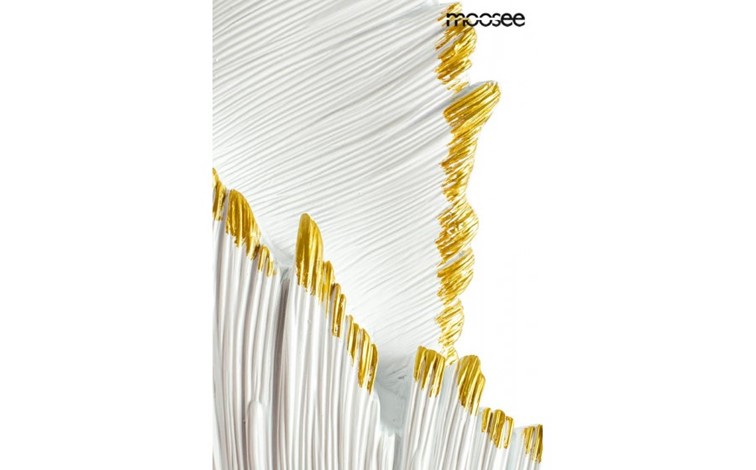 Lampa Ścienna PIÓRKO Biały/Złoty