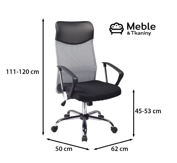Fotel Obrotowy Q-025 Szary