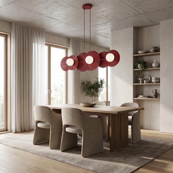 Lampa Wisząca UMBRA 6 Burgund