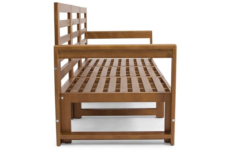 Sofa Ogrodowa MALTA 3-Osobowa Brązowy/Szary