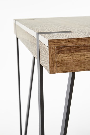 Biurko B39 Czarny/Orzech Miodowy