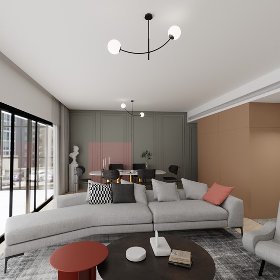 Lampa Wisząca HUNTER 2 Czarny/Opal