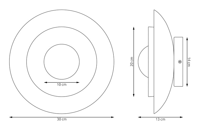 Kinkiet POPPI K1 Czarny