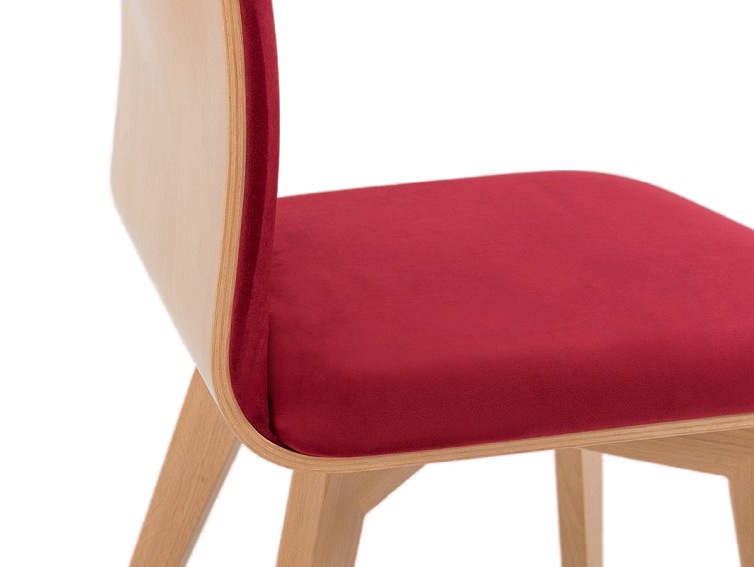 Krzesło Roen 49x45x90 Soczysta Żurawina/Naturalny