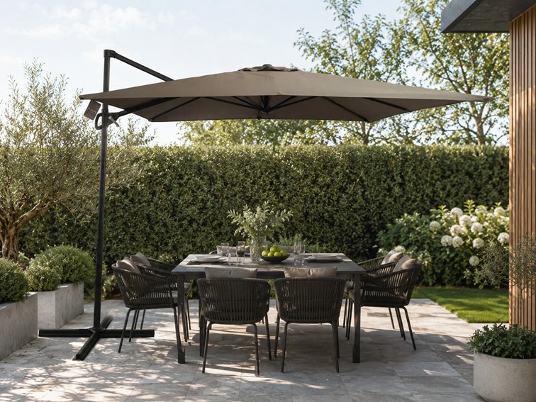Parasol Ogrodowy VENTO 2.5m Beżowy