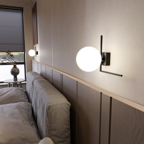 Lampa Sufitowa IMAGO 1G Czarny/Opal