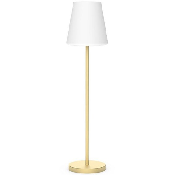 Lampa Podłogowa LOLA SLIM 180 SOLAR & BATTERY Brass/Biały