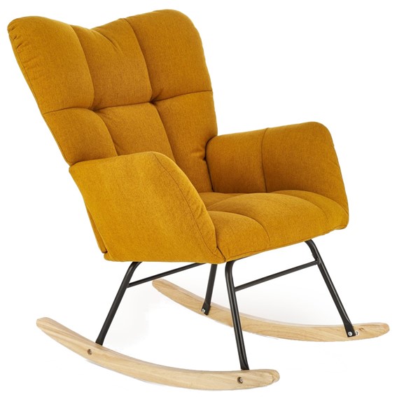Fotel Bujany VASCO Musztardowy