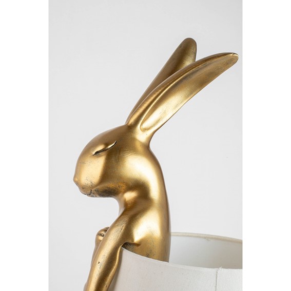 Lampa Stołowa RABBIT 88cm Biały/Złoty