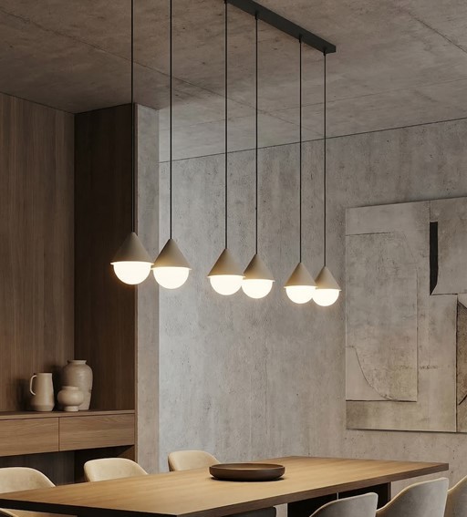 Lampa Wisząca GIRO 6 PREM Czarny/Beżowy