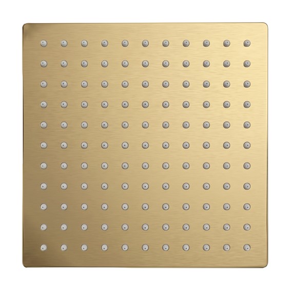 Deszczownica Kwadratowa JS-P015BG 25cm Złoty Szczotkowany