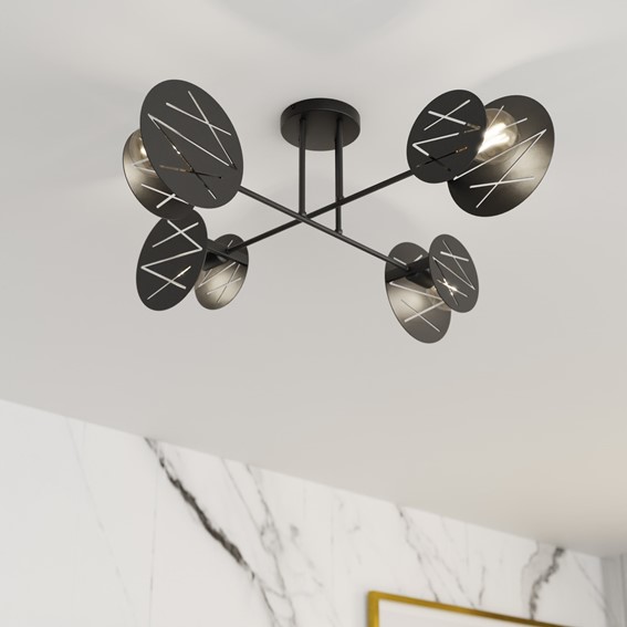 Lampa Wisząca FRICK 4 Czarny