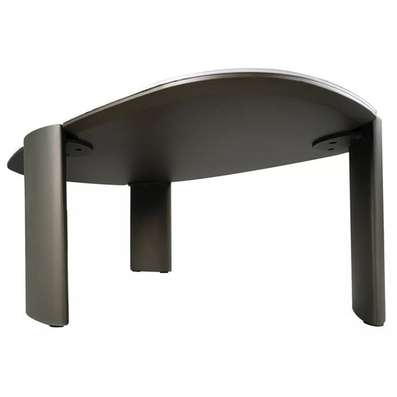 Ława ADORO B 105x65cm Biały Połysk/Miedziany