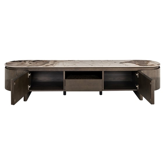 Szafka RTV LANGFORD Brązowy