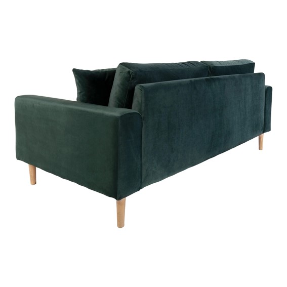 Sofa Trzyosobowa LIDO Butelkowa Zieleń/Naturalny