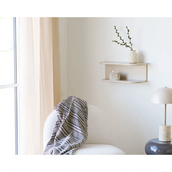 Świecznik HOUSE NORDIC fi10,5 Brązowy/Beżowy