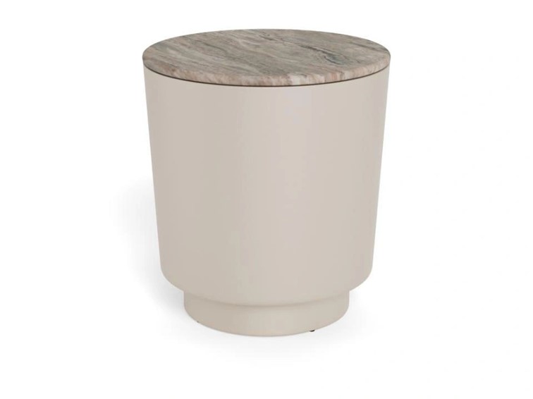 Stolik CANGAS fi45 Marmur/Szary