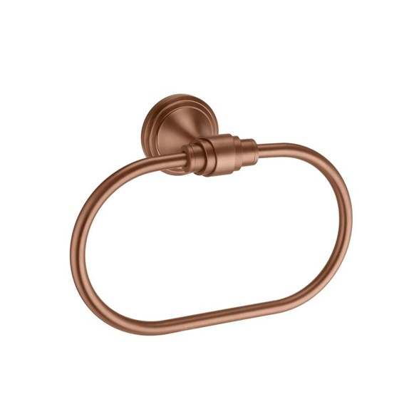 Wieszak na Ręcznik Ring 16101 ARISTO Miedź Szczotkowany