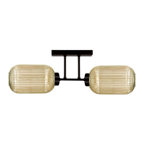 Lampa Sufitowa FADIGA K-5743 Bursztynowy/Czarny
