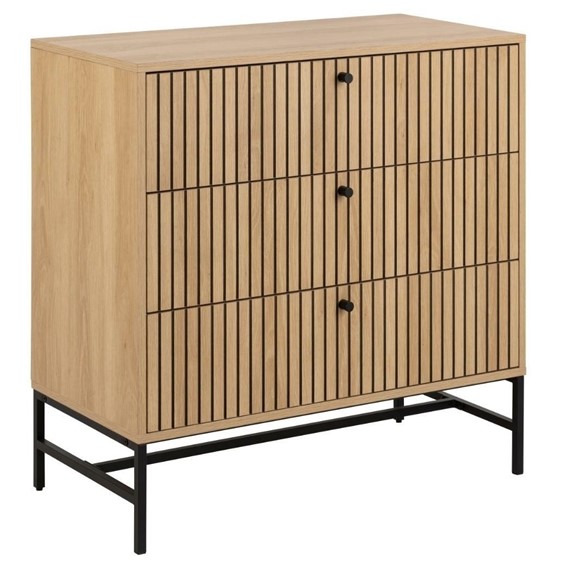 Komoda ALBANY 3 Szuflady Dąb Naturalny