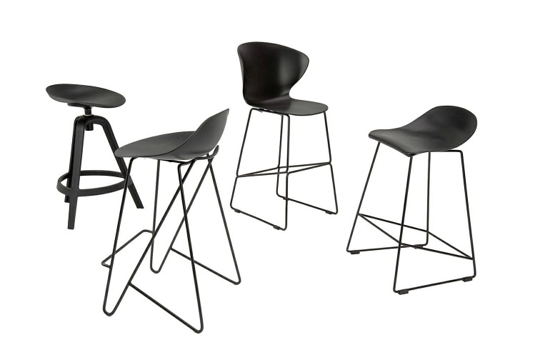 Krzesło Barowe Persy 75 Czarny