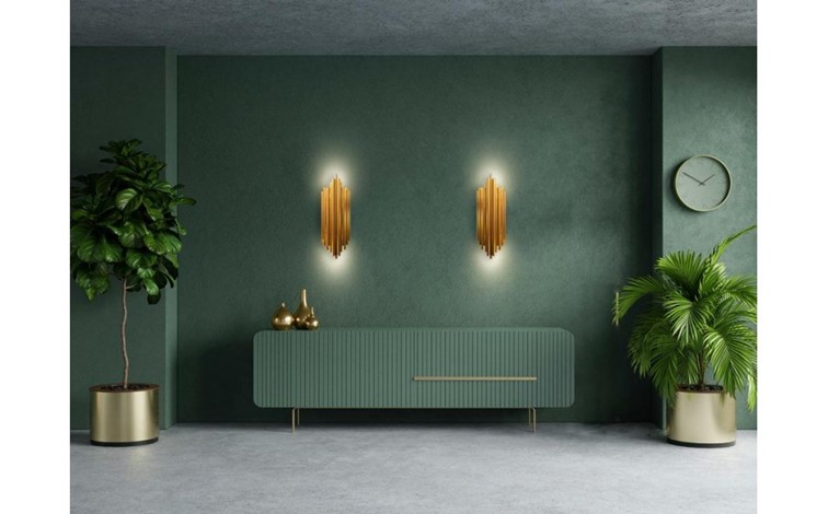 Lampa Ścienna HARMONIC Złoty