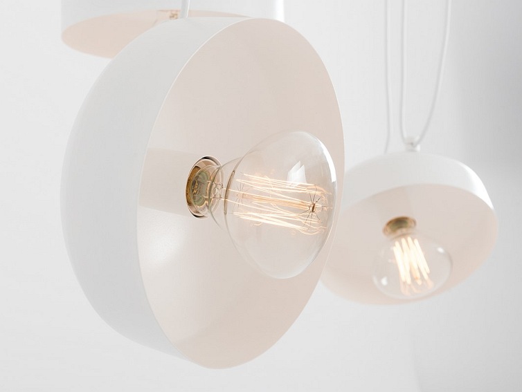 Lampa wisząca POPO FLAT 6 – biały