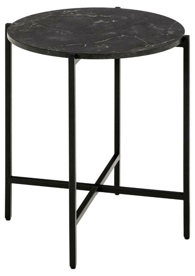 Stolik Kawowy LAMOINE Fi40cm Czarny