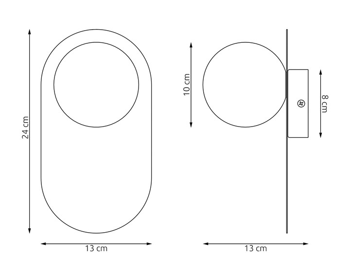 Kinkiet VIVA K1 Biały