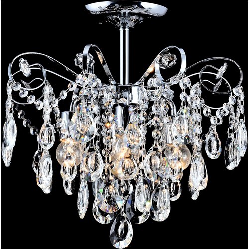 Żyrandol VALENCJA 4 CHR Chromowany/Srebrny/Transparentny