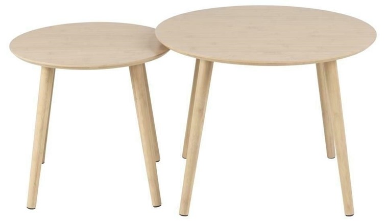 Zestaw 2 Stolików ROSLIN Beżowy