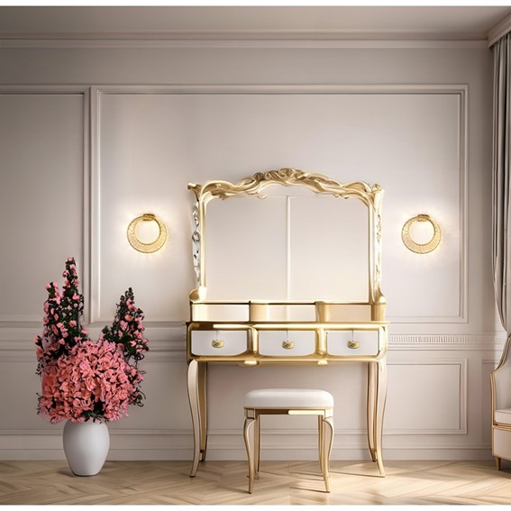 Lampa Ścienna WAVE Złoty/Transparentny