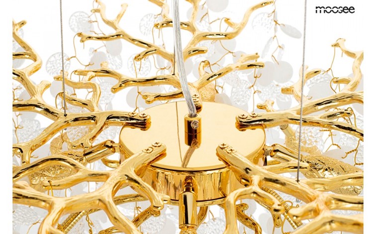 Lampa Wisząca RIVIERA 80 Złoty/Transparentny