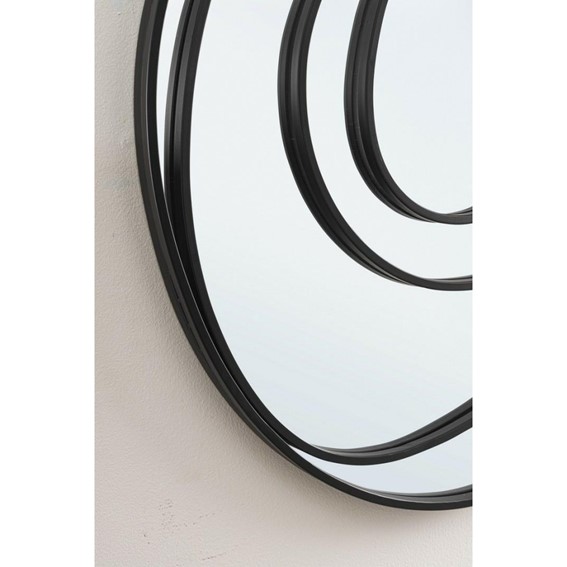 Lustro Ścienne ARCHIE 80x72 cm Czarny