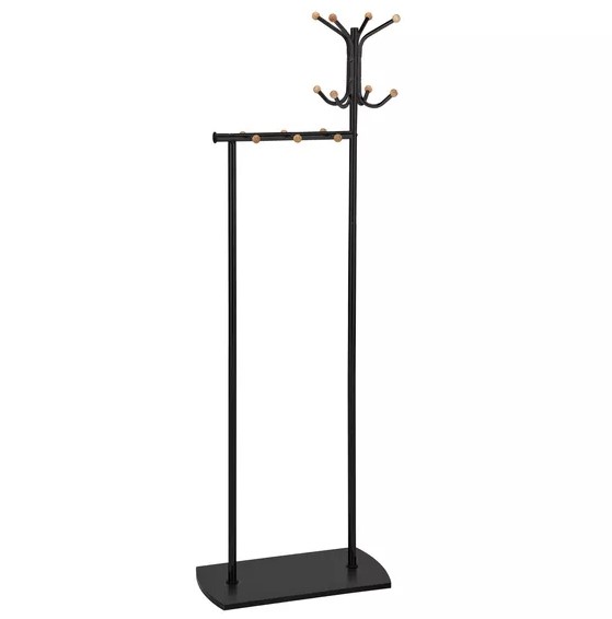 Wieszak SIMON 177cm Czarny/Buk