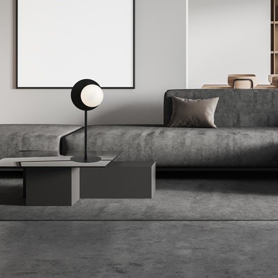 Lampa Biurkowa OSLO LN1 Czarny/Opal