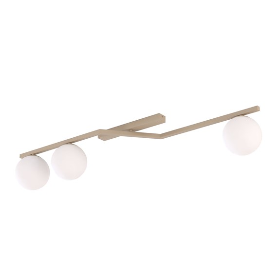 Lampa Sufitowa NATON 3 Beżowy/Opal
