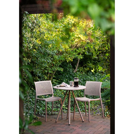 Stół Bistro BARLETTA fi70 Beżowy