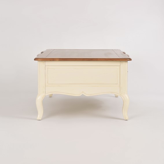 Stolik VENEZIA BIANCO VEB809K Beżowy/Brązowy