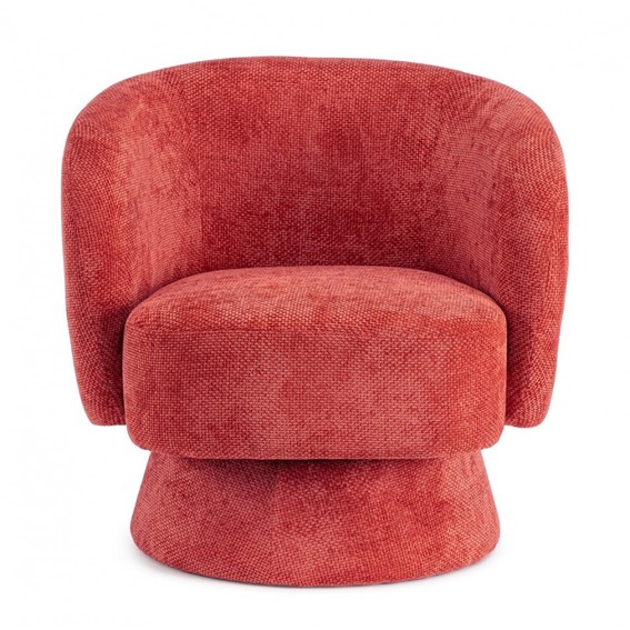 Fotel Obrotowy JULIENNE Czerwony