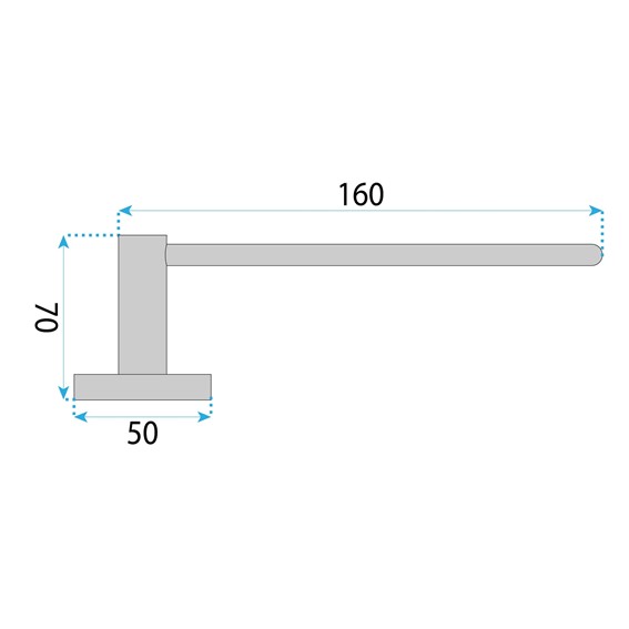 Uchwyt na Papier Toaletowy LEO 5609 Złoty