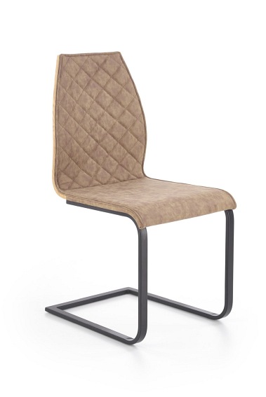 Krzesło K265 Czarny/Brązowy/Dąb Miodowy
