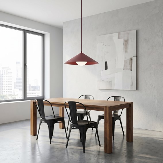 Lampa Wisząca MONO 1M Burgundowy/Opal