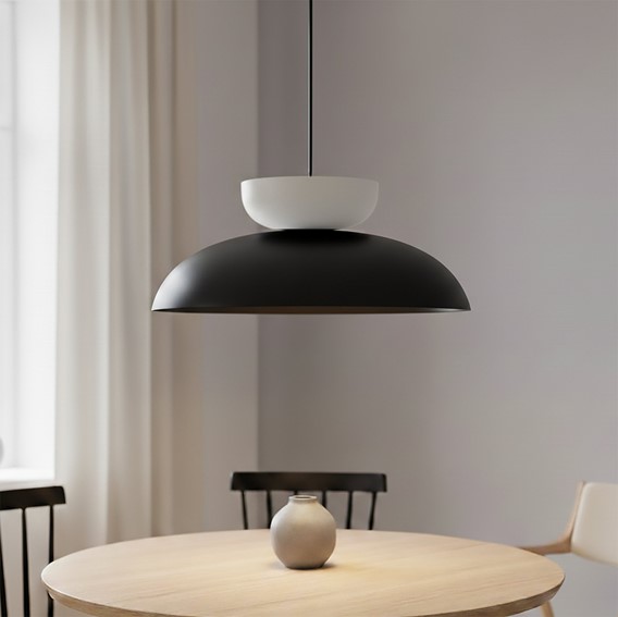 Lampa Wisząca MEGA 1 Czarny/Biały