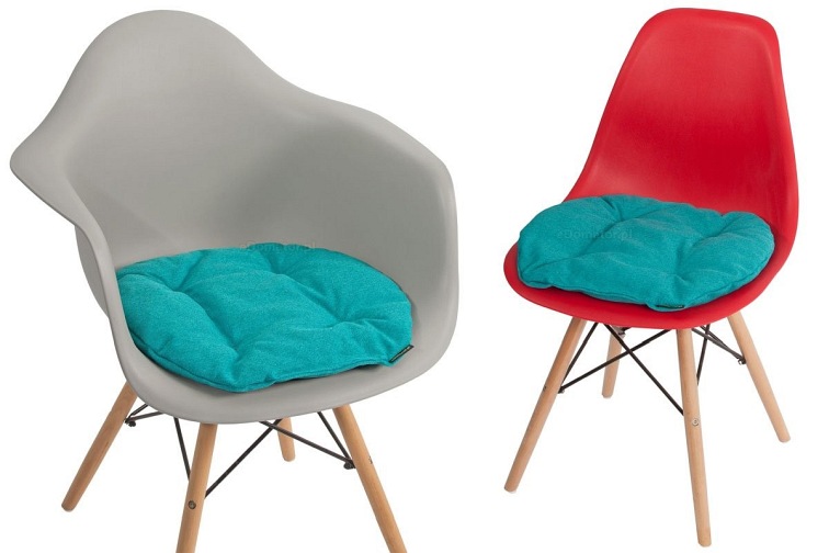 Poduszka na Krzesło KAMILA 40cm Turkusowy